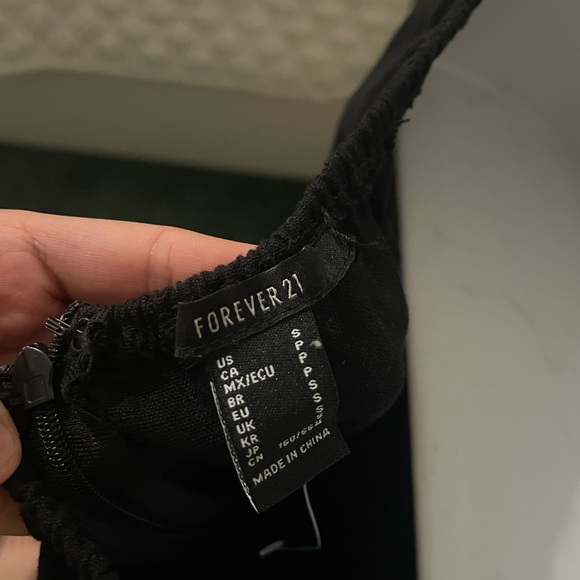 Forever 21 Black Halter Jumpsuit Wide-Leg - Picture 4 of 4